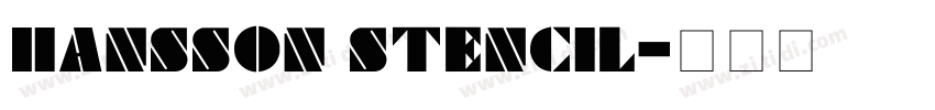 Hansson Stencil字体转换